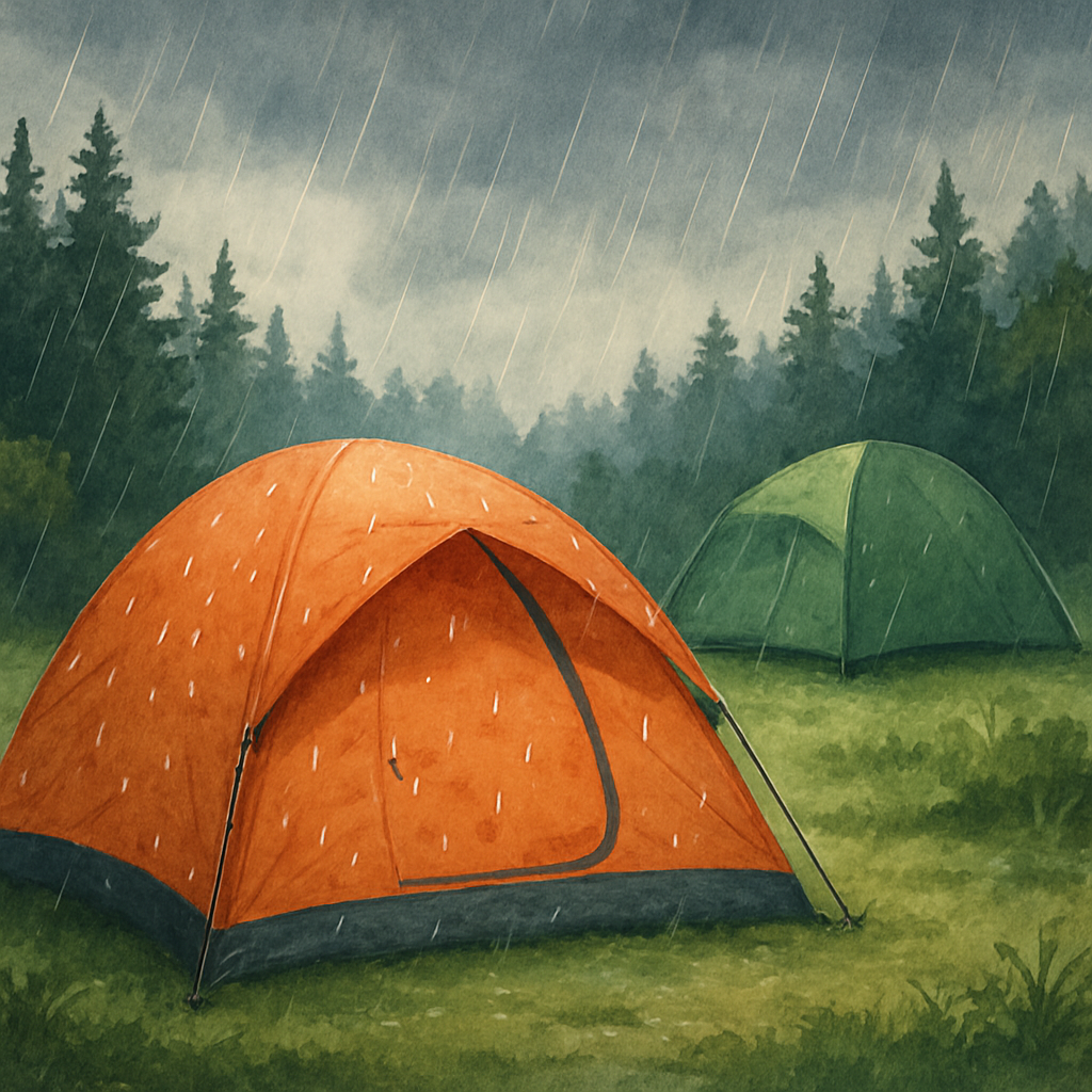 waterproof tents for rainy camping image