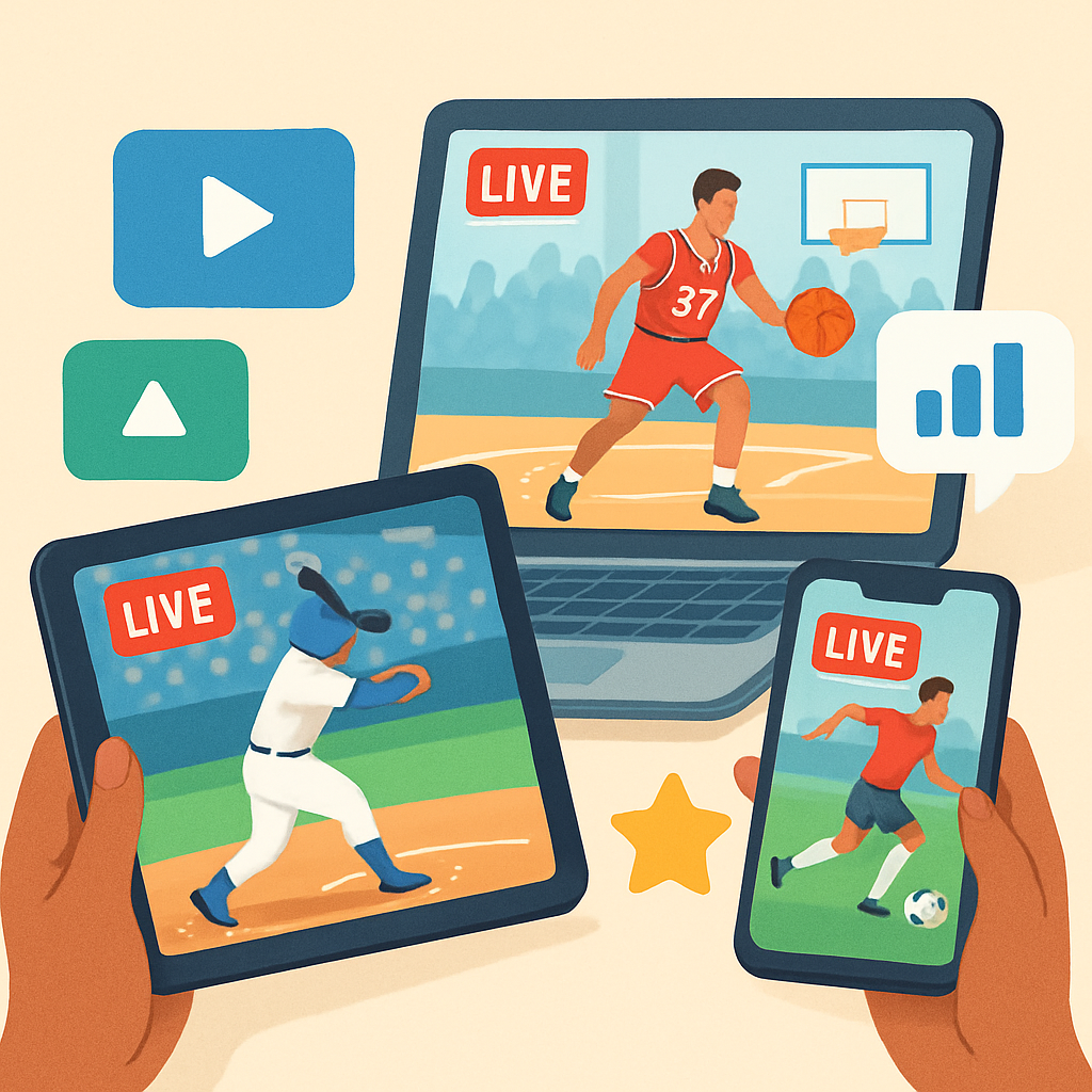 라이브 스포츠중계 플랫폼 비교 및 추천 이미지