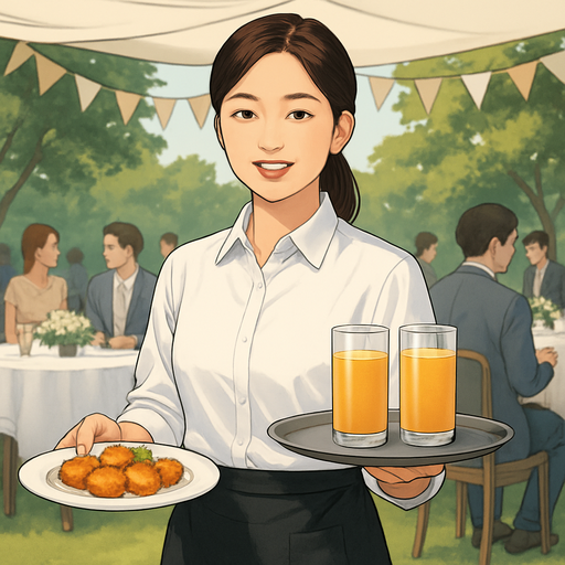 이벤트 서빙 아르바이트 이미지
